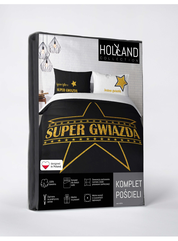 KOMPLET POŚCIELI 200x220 SUPER GWIAZDA