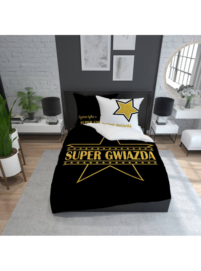 KOMPLET POŚCIELI 200x220 SUPER GWIAZDA