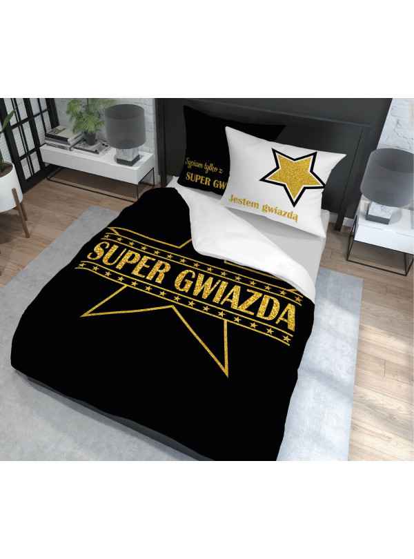 KOMPLET POŚCIELI 200x220 SUPER GWIAZDA