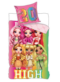 POŚCIEL 160x200 RAINBOW HIGH LALKI LALECZKI TĘCZA