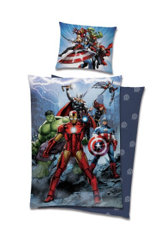 POŚCIEL 140x200 AVENGERS IRON MAN HULK THOR KAPITAN AMERYKA AV-01