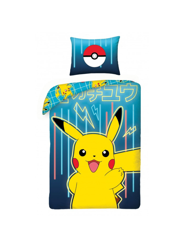 POŚCIEL 160x200 160x200 POKEMON PIKACHU POKEBALL