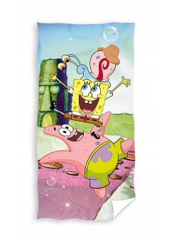 RĘCZNIK 70x140 KĄPIELOWY DZIECIĘCY SPONGEBOB SP-711