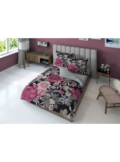 KOMPLET POŚCIELI 160x200 DWUSTRONNA 3D W KWIATY 4370_A
