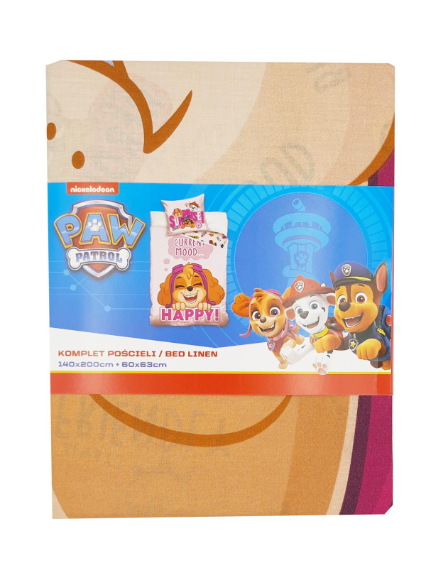 KOMPLET POŚCIELI 140x200 DZIECIĘCA PSI PATROL SKY