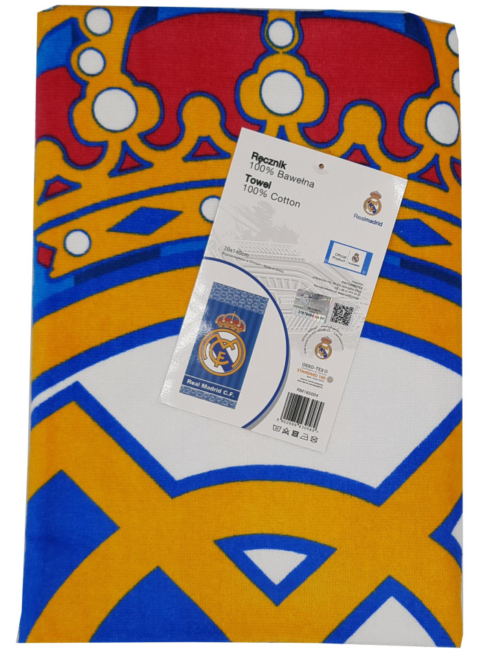 RĘCZNIK KĄPIELOWY PLAŻOWY 70x140 REAL MADRYT RM-216