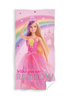 RĘCZNIK 70x140 KĄPIELOWY PLAŻOWY BARBIE