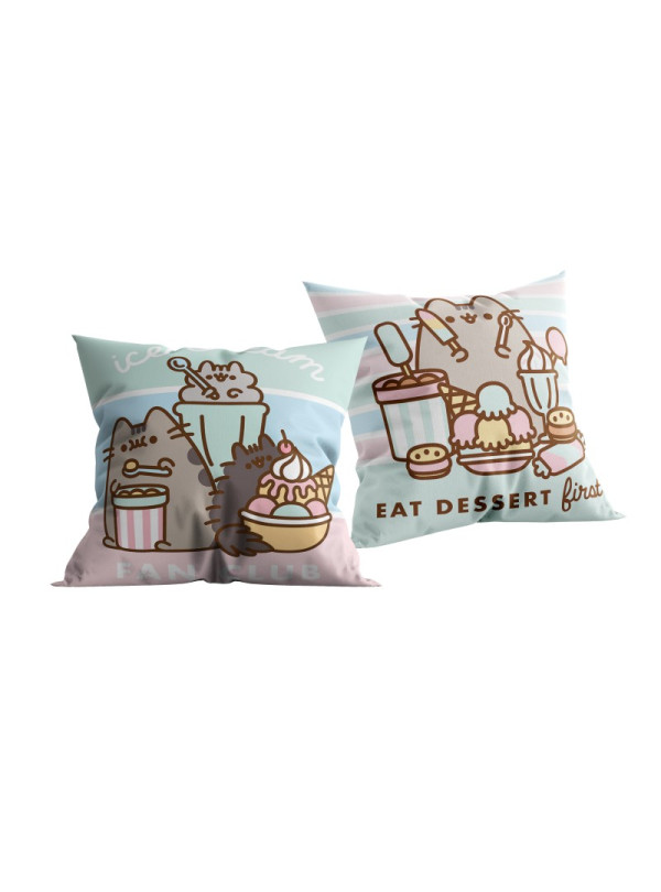 PODUSZKA 40x40 KOT PUSHEEN EAT DESSERT