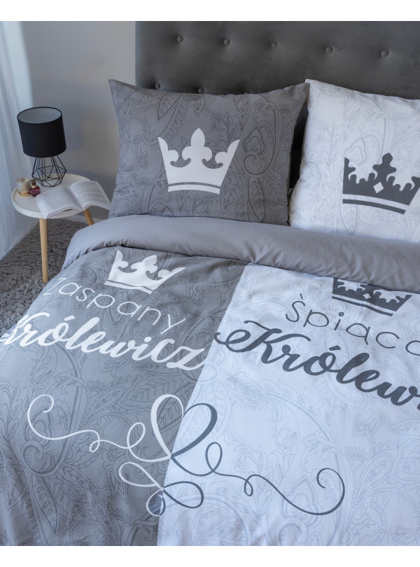 POŚCIEL BAWEŁNIANA 160x200 ŚPIĄCA KRÓLEWNA ZASPANY KRÓLEWICZ