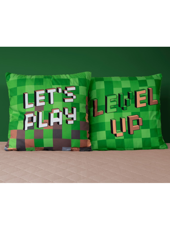 POSZEWKA NA PODUSZKĘ JAŚKA 40x40 LETS PLAY PIKSELE