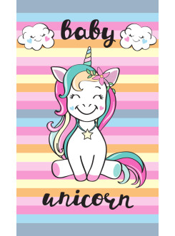RĘCZNIK DO PRZEDSZKOLA 30x50 JEDNOROŻEC UNICORN