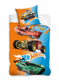 POŚCIEL 140x200 HOT WHEELS SAMCHODY AUTA DZIECIĘCA HW-03