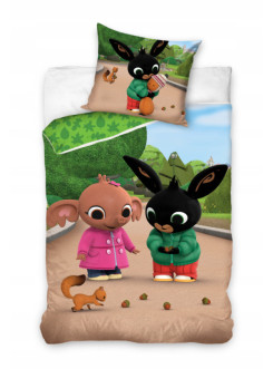 KOMPLET POŚCIELI 140x200 DZIECIĘCA KRÓLIK BING BG-421