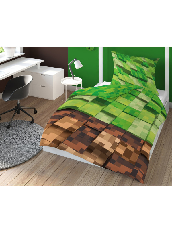 POŚCIEL MŁODZIEŻOWA 140x200 3D DLA GRACZA PIXELE