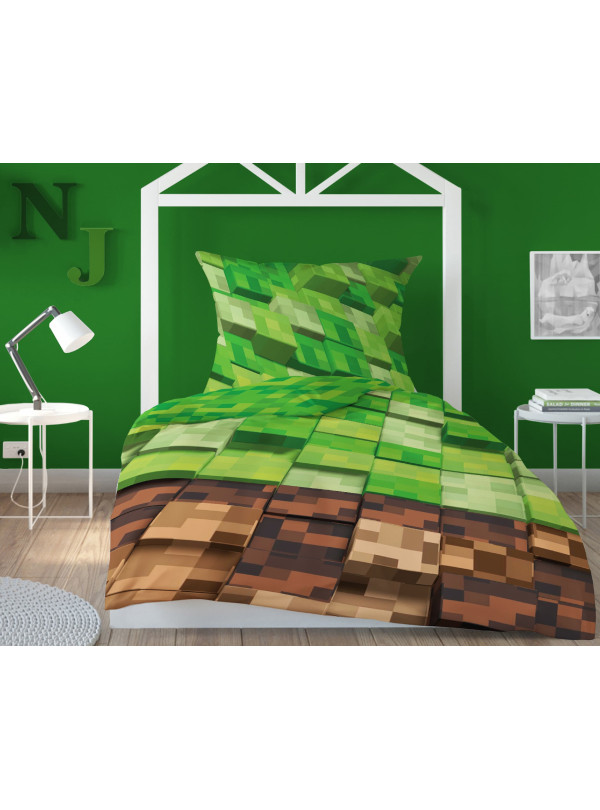 POŚCIEL MŁODZIEŻOWA 140x200 3D DLA GRACZA PIXELE