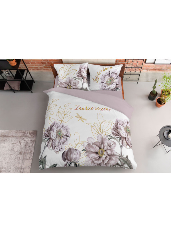 KOMPLET POŚCIELI POŚCIEL BAWEŁNIANA 160x200 DLA PARY ZAWSZE RAZEM