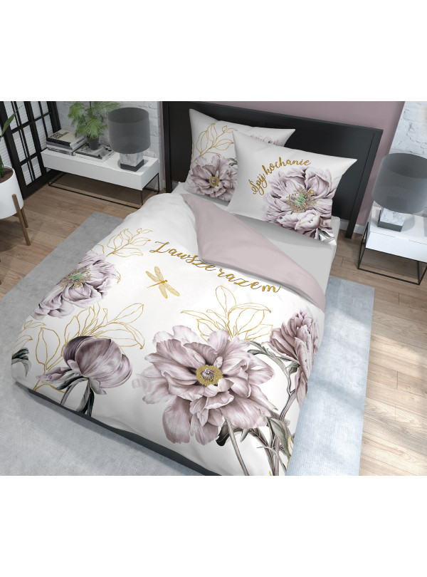 KOMPLET POŚCIELI POŚCIEL BAWEŁNIANA 160x200 DLA PARY ZAWSZE RAZEM