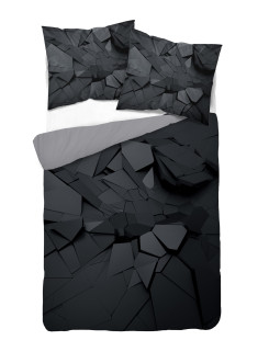 KOMPLET POŚCIELI 160x200 DWUSTRONNA 3D OBSYDIAN 2