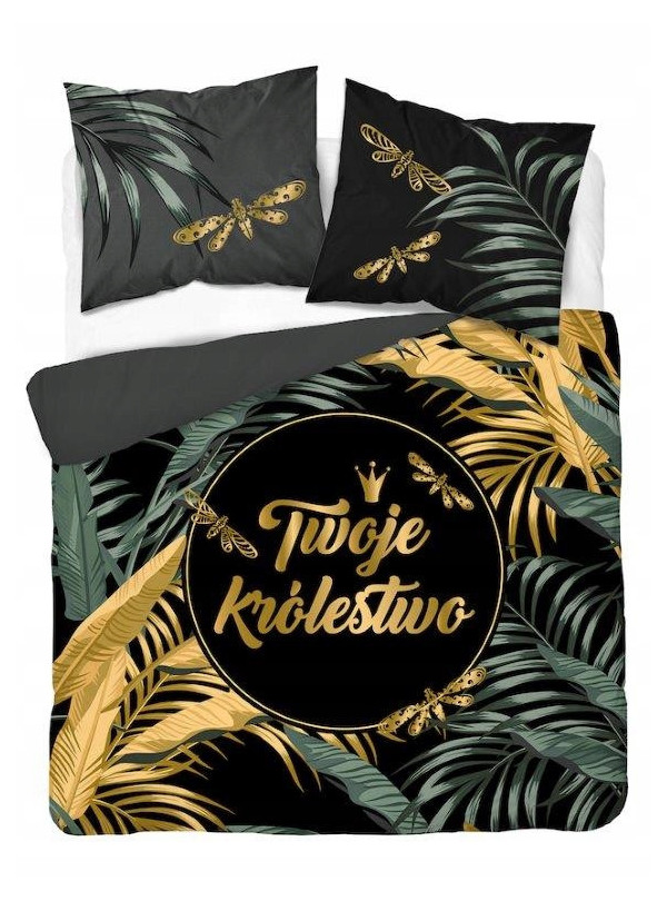 KOMPLET POŚCIELI 160x200 TWOJE KRÓLESTWO ZIELEŃ