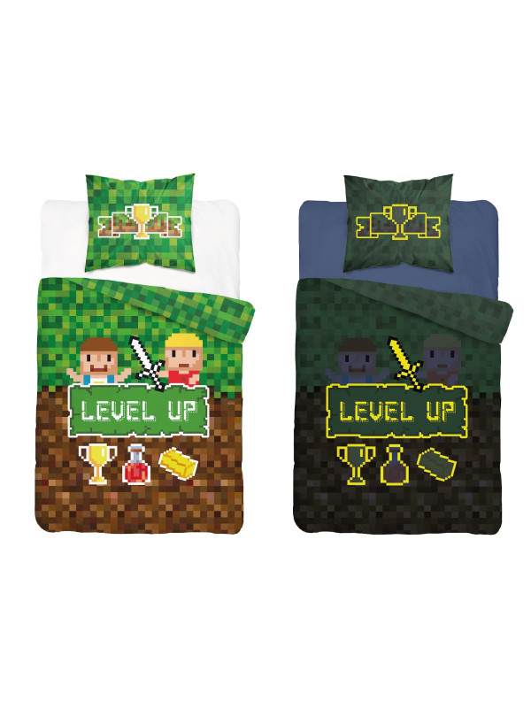 POŚCIEL 160x200 ŚWIECĄCA W CIEMNOŚCI LEVEL UP POTION
