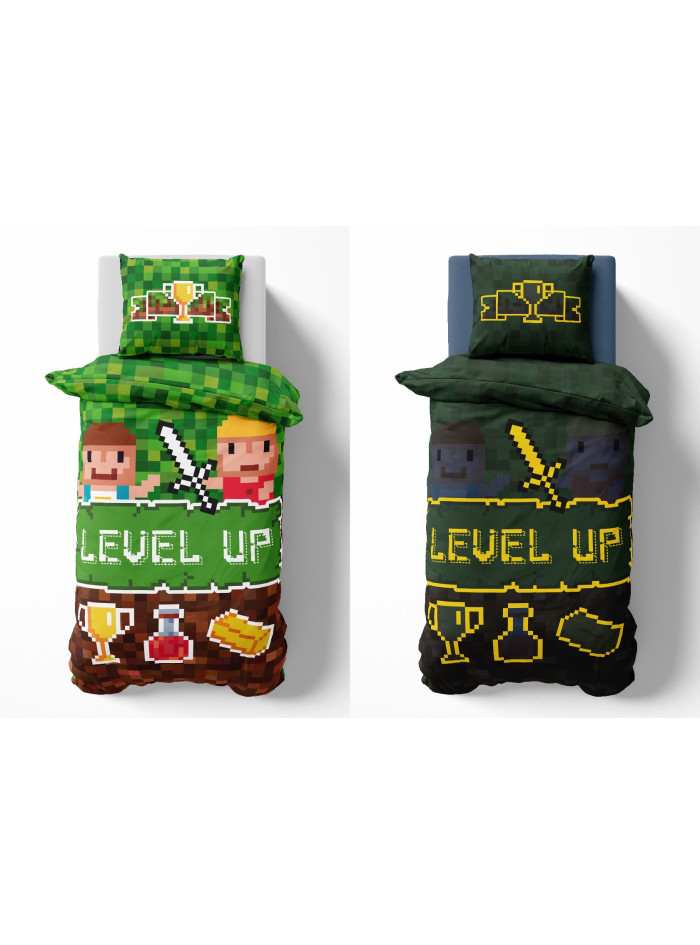 POŚCIEL 160x200 ŚWIECĄCA W CIEMNOŚCI LEVEL UP POTION
