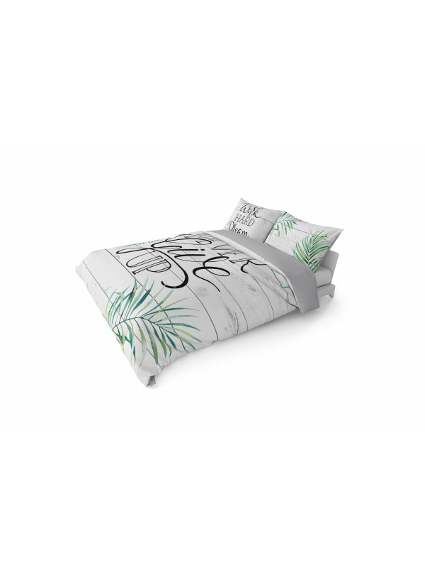 POŚCIEL BAWEŁNIANA 200x220 NEVER GIVE UP