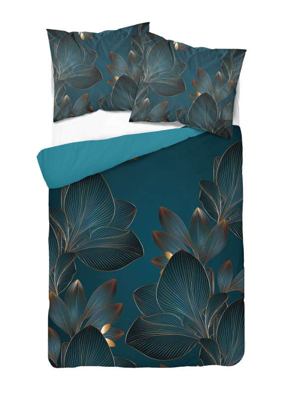 KOMPLET POŚCIELI 160x200 DWUSTRONNA 3D W KWIATY 4368_A