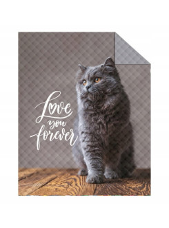 NARZUTA NA ŁÓŻKO 170x210 PIKOWANA KOT KOTEK KICIUŚ