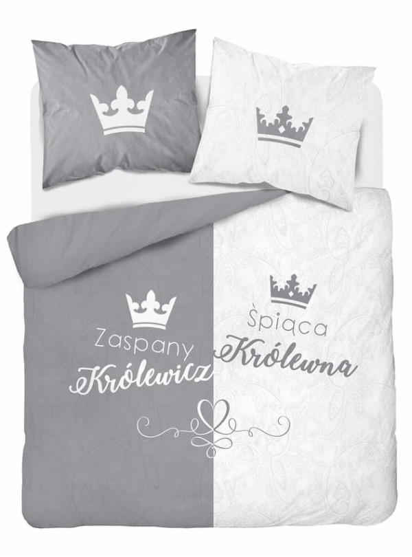 POŚCIEL BAWEŁNIANA 200x220 ŚPIĄCA KRÓLEWNA ZASPANY KRÓLEWICZ