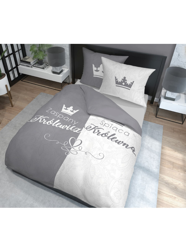 POŚCIEL BAWEŁNIANA 200x220 ŚPIĄCA KRÓLEWNA ZASPANY KRÓLEWICZ