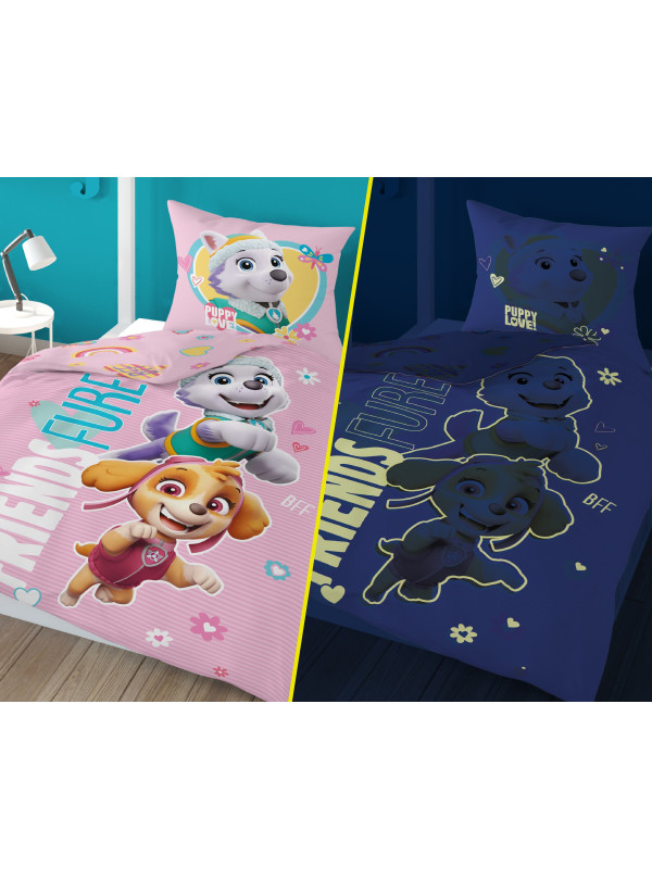 POŚCIEL 140x200 ŚWIECĄCA W CIEMNOŚCI PSI PATROL SKYE EVEREST PP_24