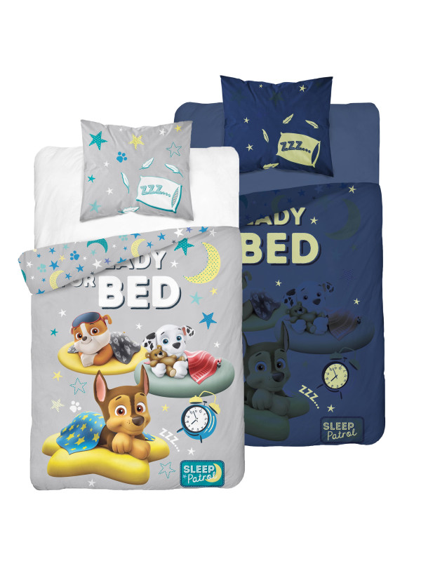 POŚCIEL 140x200 ŚWIECĄCA W CIEMNOŚCI PSI PATROL RUBBLE MARSHALL CHASE PP_23