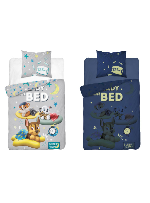 POŚCIEL 160x200 ŚWIECĄCA W CIEMNOŚCI PSI PATROL RUBBLE MARSHALL CHASE PP_23