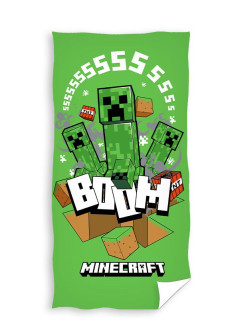 DUŻY RĘCZNIK BAWEŁNIANY KĄPIELOWY PLAŻOWY 70x140 MINECRAFT MNC-32