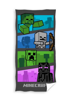 DUŻY RĘCZNIK BAWEŁNIANY KĄPIELOWY PLAŻOWY 70x140 MINECRAFT MNC-34