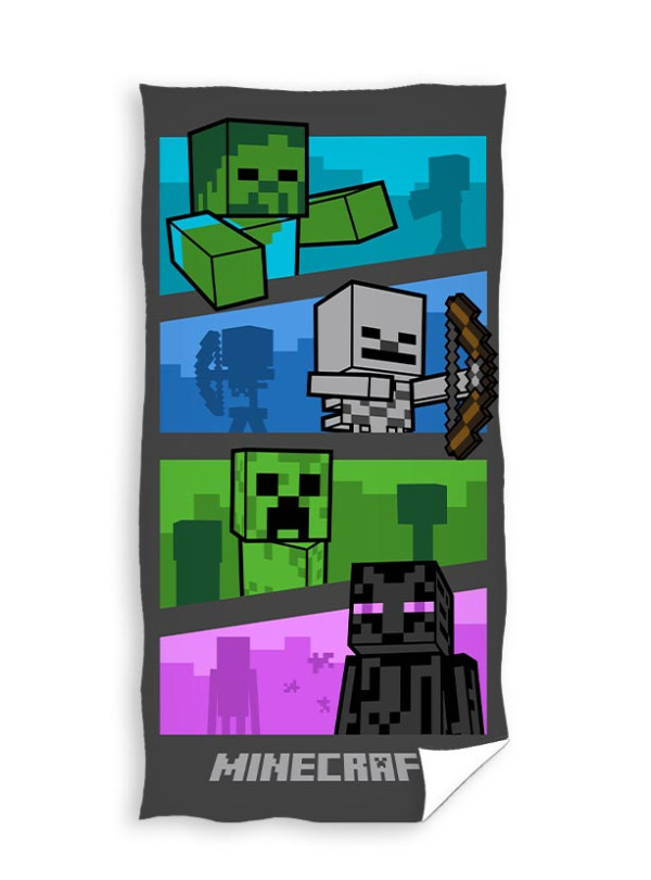 DUŻY RĘCZNIK BAWEŁNIANY KĄPIELOWY PLAŻOWY 70x140 MINECRAFT MNC-34