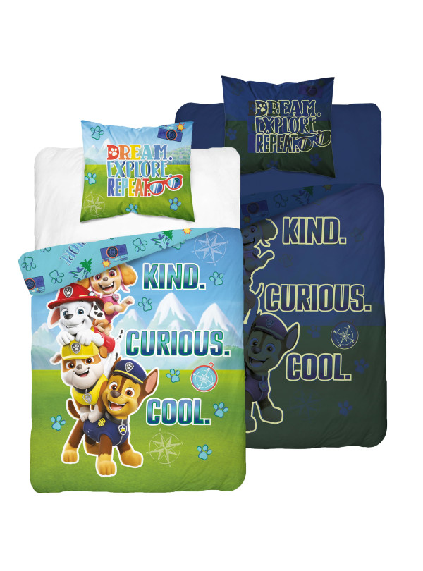 POŚCIEL 160x200 ŚWIECĄCA W CIEMNOŚCI PSI PATROL BE KIND PP_26