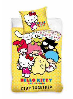 POŚCIEL BAWEŁNIANA 140x200 HELLO KITTY
