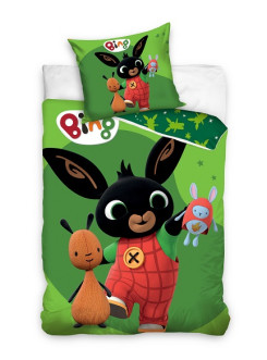 KOMPLET POŚCIELI POŚCIEL BAWEŁNIANA 160x200 DZIECIĘCA KRÓLIK BING BG-315