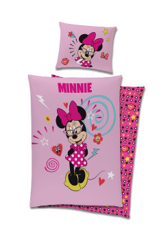 KOMPLET POŚCIELI POŚCIEL 140x200 MYSZKA MINNIE MOUSE BAWEŁNA