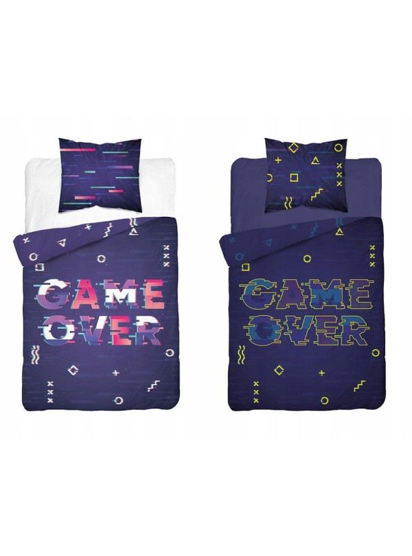 POŚCIEL 160x200 ŚWIECĄCA W CIEMNOŚCI GAMER GAME