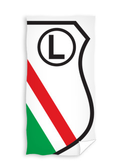 RĘCZNIK KĄPIELOWY PLAŻOWY 70x140 LEGIA WARSZAWA HERB