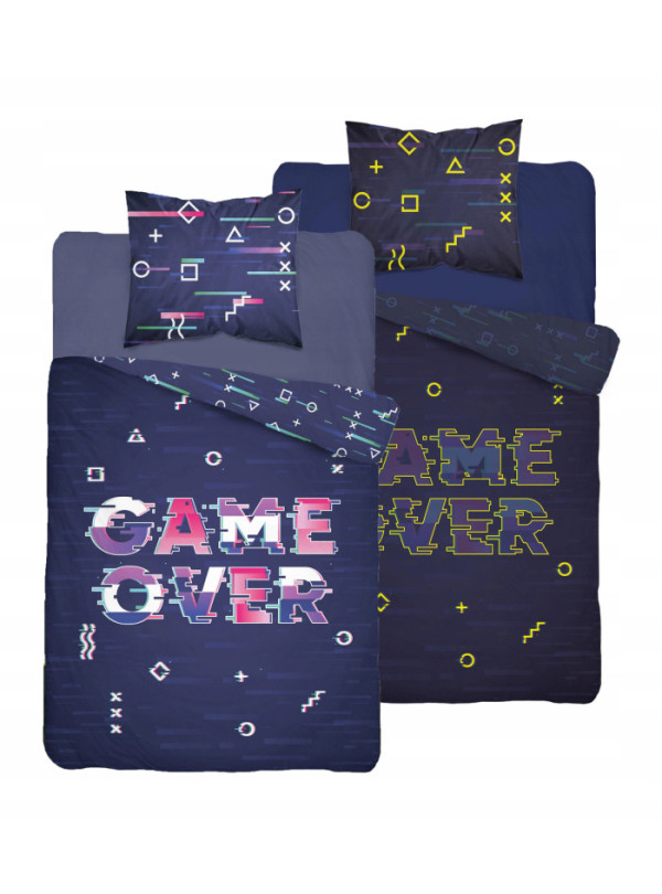 POŚCIEL 160x200 ŚWIECĄCA W CIEMNOŚCI GAMER GAME