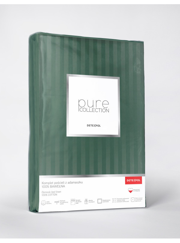POŚCIEL 160x200 OLIWKOWA Z ADAMASZKU
