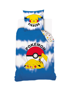 POŚCIEL 160x200 POKEMON PIKACHU POKEBALL