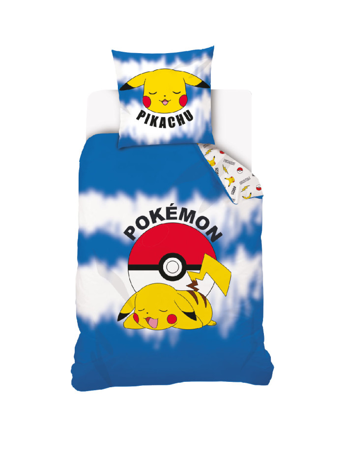 POŚCIEL 160x200 POKEMON PIKACHU POKEBALL