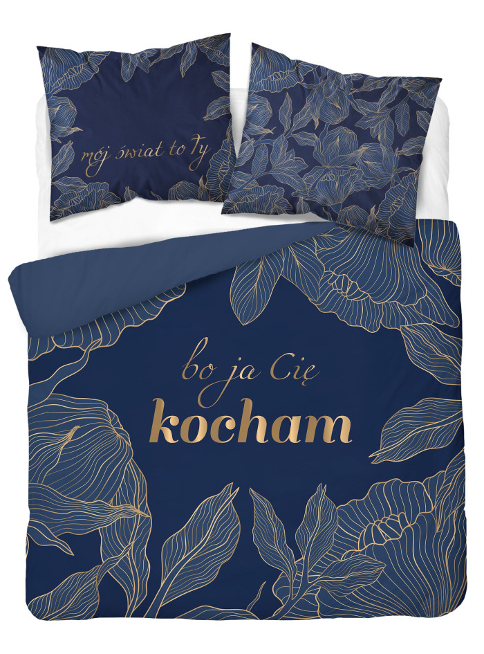POŚCIEL BAWEŁNIANA 200x220 BO JA CIĘ KOCHAM