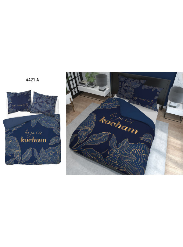 POŚCIEL BAWEŁNIANA 200x220 BO JA CIĘ KOCHAM