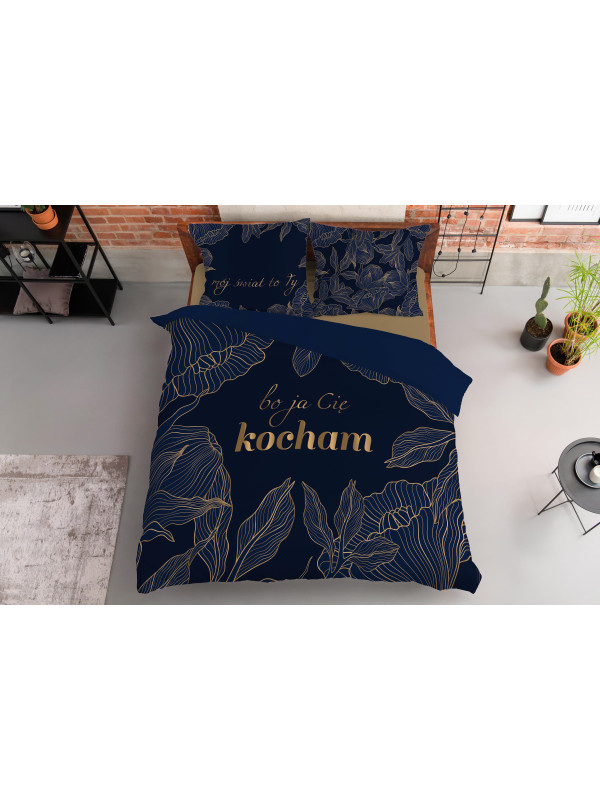 POŚCIEL BAWEŁNIANA 200x220 BO JA CIĘ KOCHAM