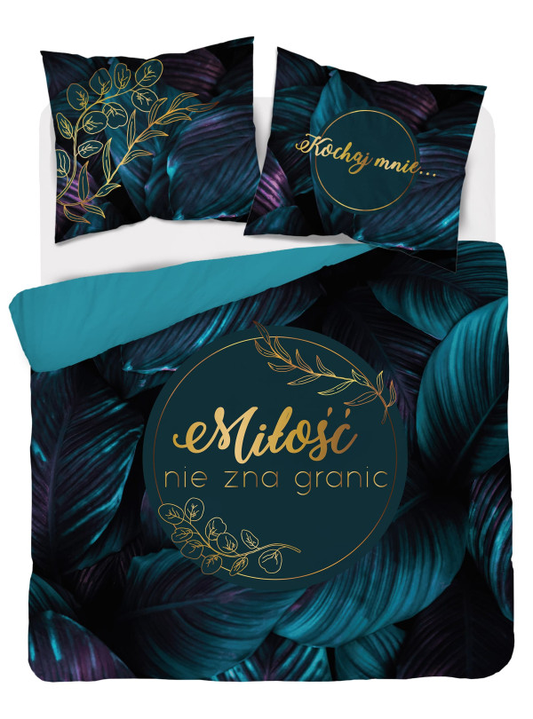 POŚCIEL BAWEŁNIANA 160x200 MIŁOŚĆ NIE ZNA GRANIC